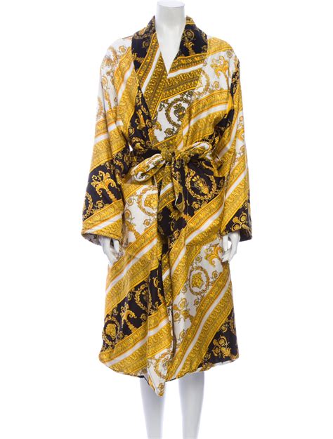 versace silk robe ebay|Versace signature silk robe.